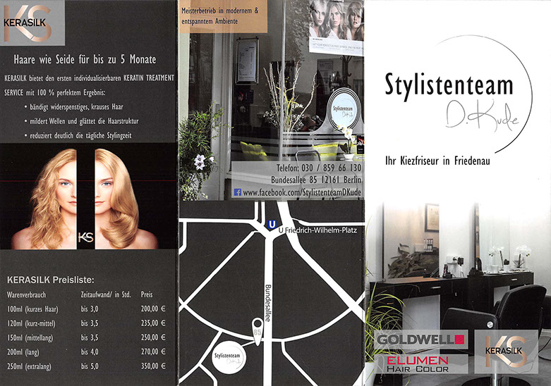 Werbebroschüre Stylistenteam D. Kude Werbebroschüre Stylistenteam D. Kude